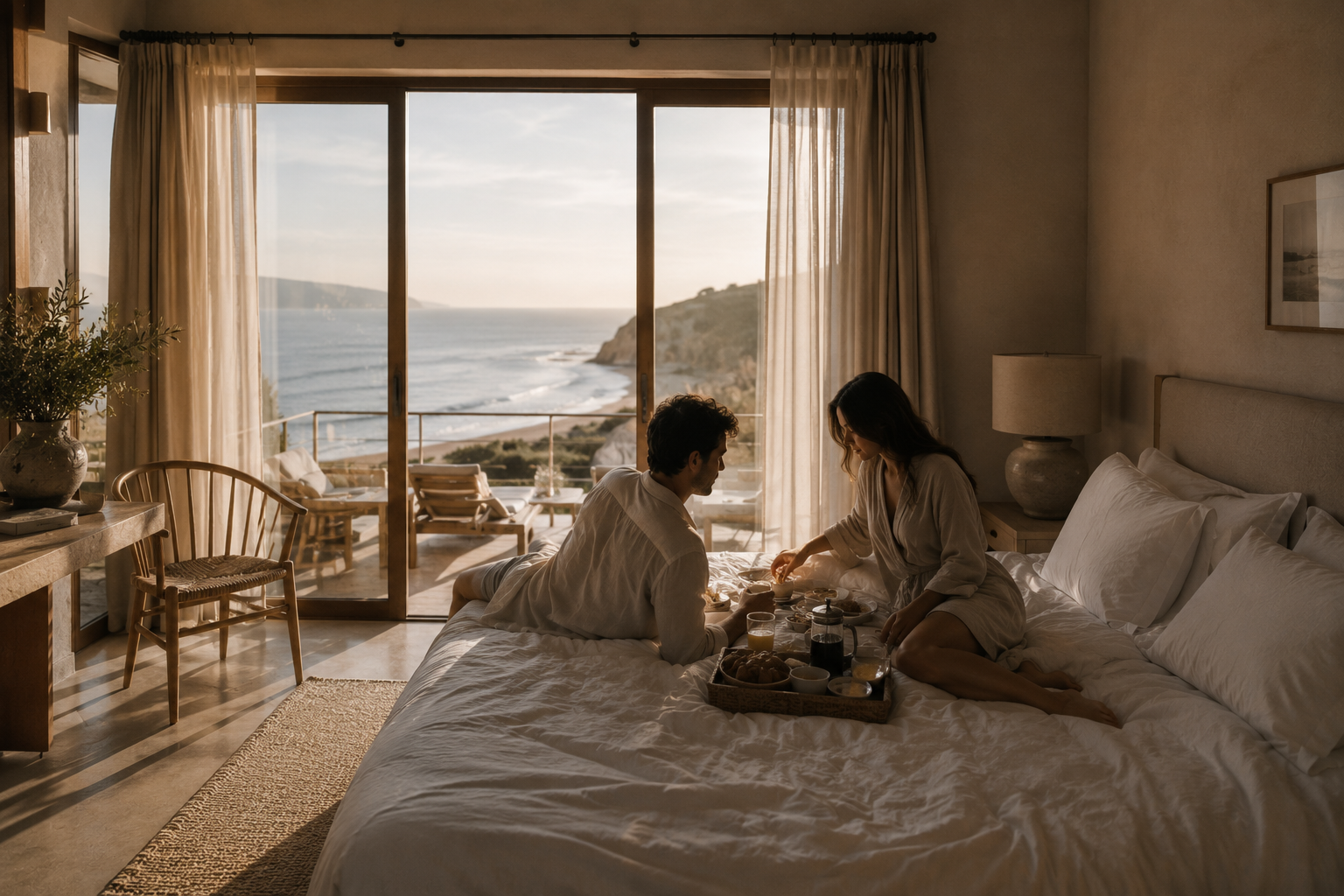 Suite romântica com vista para a costa portuguesa